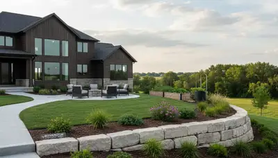 Professional landscaping crew serving Omaha, NE with lawn care and outdoor property maintenance