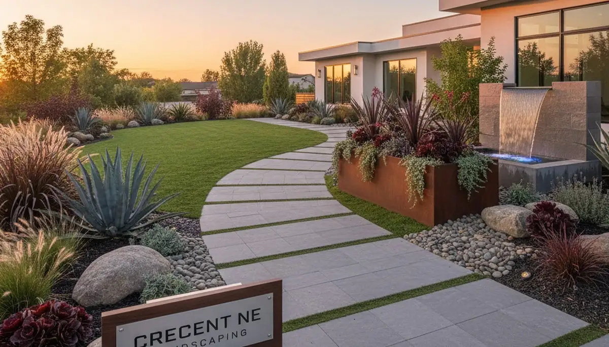Landscaping team servicing Omaha, NE with professional lawn care and outdoor property maintenance