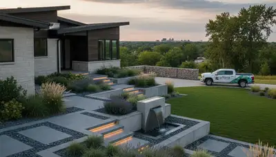 Landscaping team serving Omaha, NE with professional lawn care and landscape maintenance