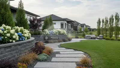 Landscaping team serving Omaha, NE with professional lawn care and outdoor property maintenance